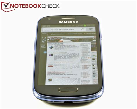 Review Samsung S Mini Gt I Smartphone Notebookcheck Net Reviews