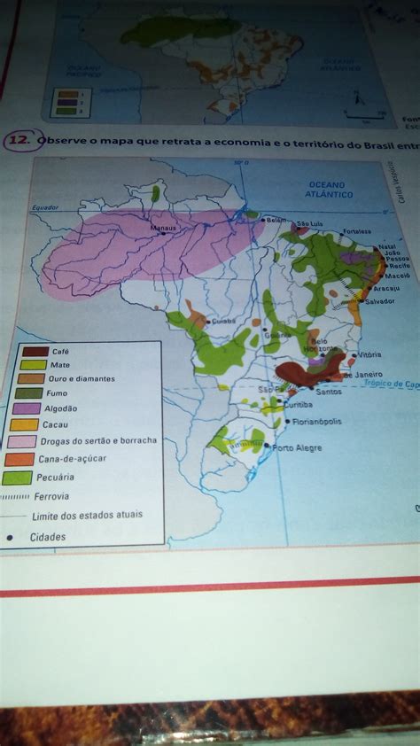 Me Ajudem Por Favor Observe O Mapa Que Retrata A Economia E O