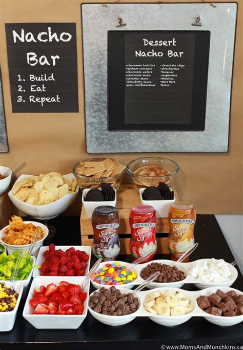 Nacho Bar Ideas - A Tasty Game Day Party Buffet - Moms & Munchkins