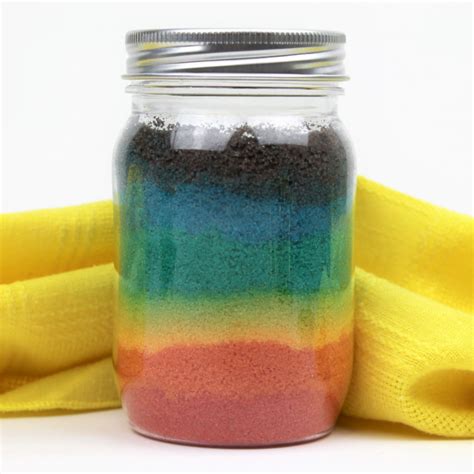 Mason Jar Rainbow Salt Craft Rainbow In A Jar Mama Likes This