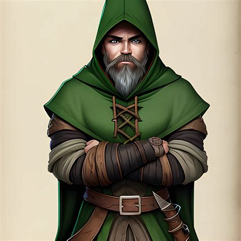 Dungeons And Dragons Gnome Rogue Green Eyes Brown Hair Tan