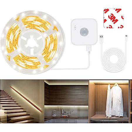 Amazon 13 12Ft Motion Sensor LED Light Strip 8 1 64ft Warm White