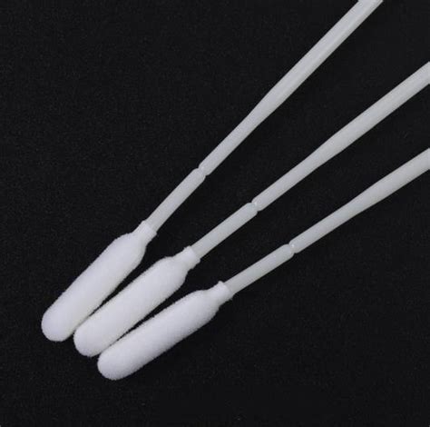 Disposable 100 Nylon Oral Nasal Flock Swab Breakpoint Brush Specimen