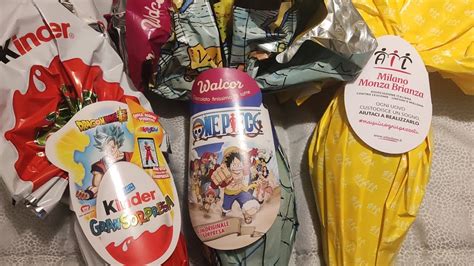 Apriamo Le Uova Di Pasqua Della Kinder Con Dragonball Di One