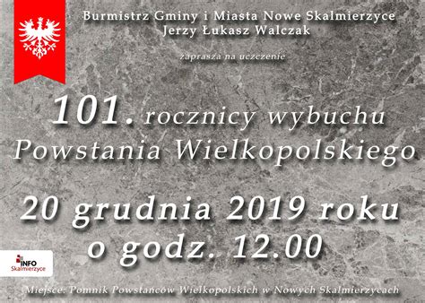 Rocznica Powstania Wielkopolskiego Grudnia Gmina I Miasto