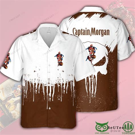 Captain Morgan Color Drop Brown Hawaii 3d Shirt Owl Fashion Shop