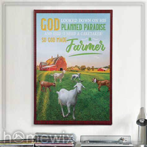 God Made A Farmer Canvas Prints Canvas Art Wall Art Prints Wall Art Decor – HomeWix