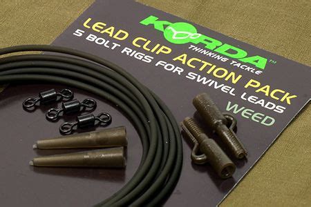 Korda Lead Clip Action Pack Clay Gravel Silt Weed Spletna Ribi Ka