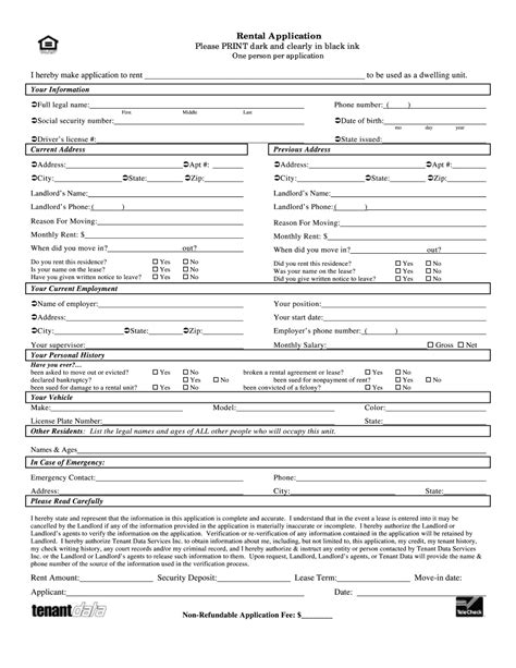 Manage Documents Using Our Editable Form For Rental Application Form