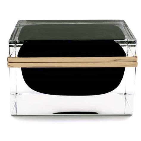 Murano Glass Box Rectangular Alexandrite Black Gold Glass