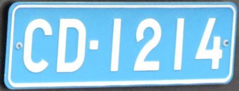 Diplomatic License Plates In The European Cds Europe