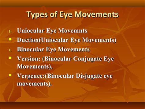 Eye muscles and ocular movements, laws of ocular motility | PPT