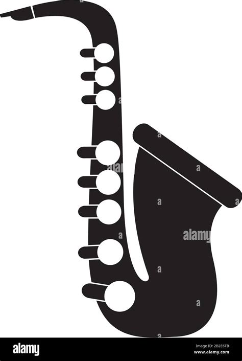 Saxophone Wind Instrument Melody Sound Music Vector Illustration