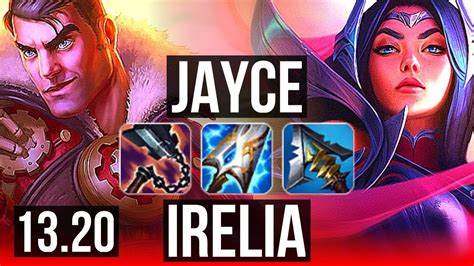 JAYCE Vs IRELIA TOP 8 Solo Kills 1 5M Mastery Legendary KR