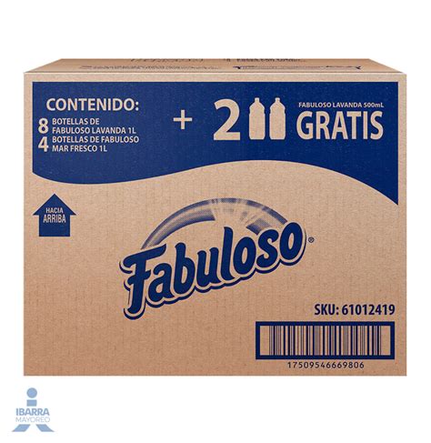 Limpiador Fabuloso Lavanda 8 1 L 4 Mar Fresco 1 L 2 Fabuloso