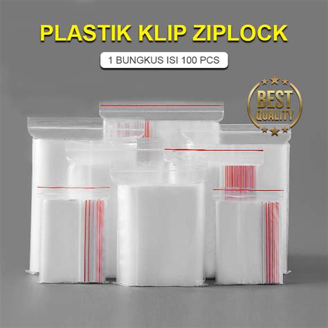 Jual Plastik Klip Ziplock Plastik Packing Plastik Makanan Bening