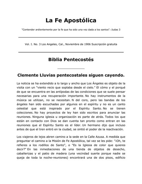 Pentecostés de la Biblia AZUSA BOOKS and the AZUSA PAPERS