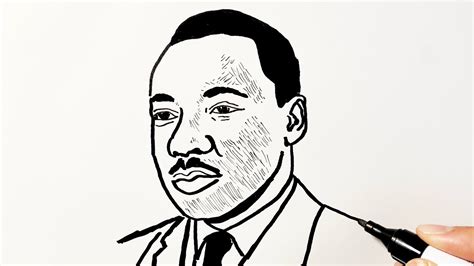 How To Draw Martin Luther King Jr YouTube