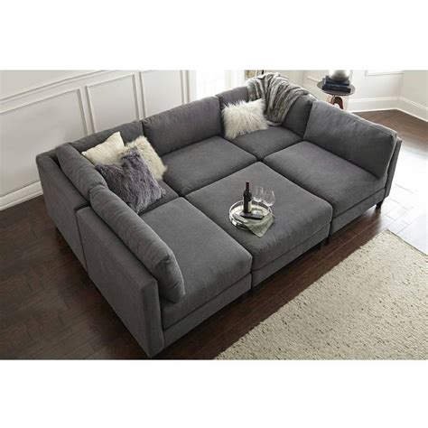 Modular Sectional Sofa With Ottoman for Sale - lavishdecor.ae