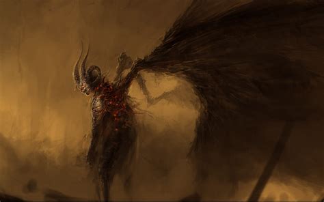 Dark Demon Hd Wallpaper A Haunting Vision Of Shadows