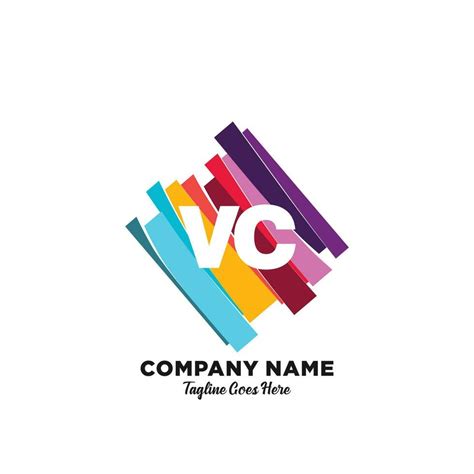 VC initial logo With Colorful template vector. 23384190 Vector Art at ...