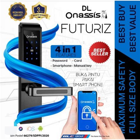 Jual Kunci Pintu Digital Onassis Futuriz Digital Lock Onassis Futuriz