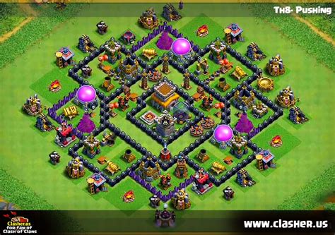 Town Hall 8 Trophy Base Master League