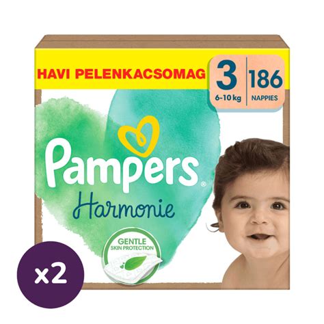 INGYENES SZÁLLÍTÁS Pampers Harmonie pelenka 3 6 10 kg HA