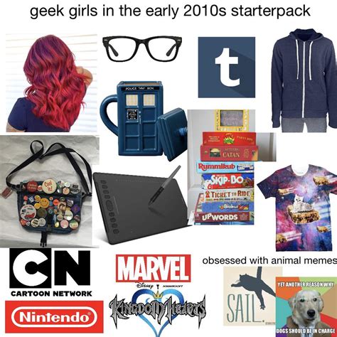 Geek Girls In The Early 2010s Starterpack R Starterpacks Starter Packs Know Your Meme