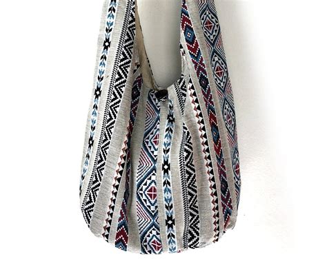 Womens Hippie Crossbody Bag Native American Slouchy Bag Etsy