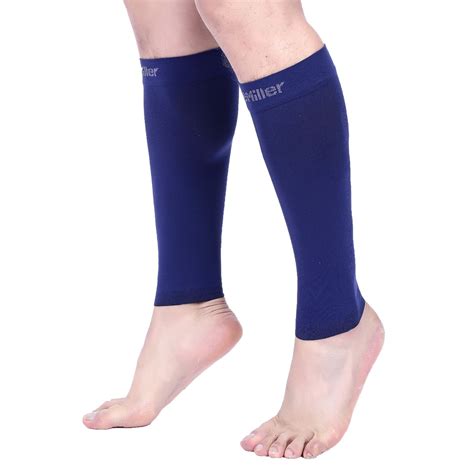 Premium Calf Compression Sleeve 20 30 Mmhg Dark Blue By Doc Miller