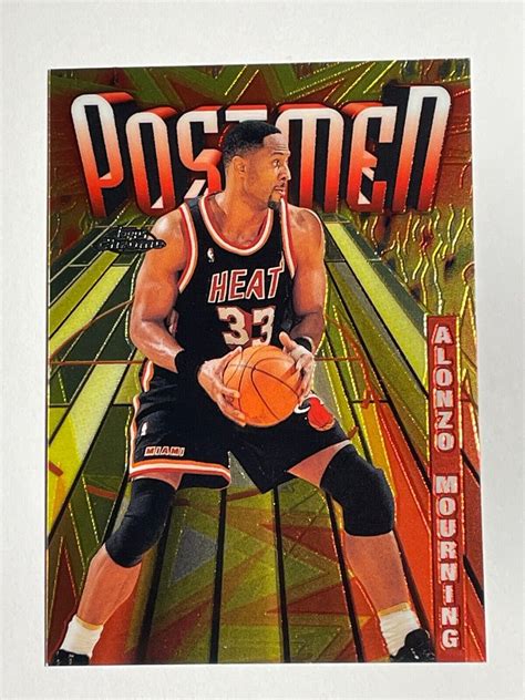 Topps Chrome Alonzo Mourning Sb Postmen Insert Hof Ebay