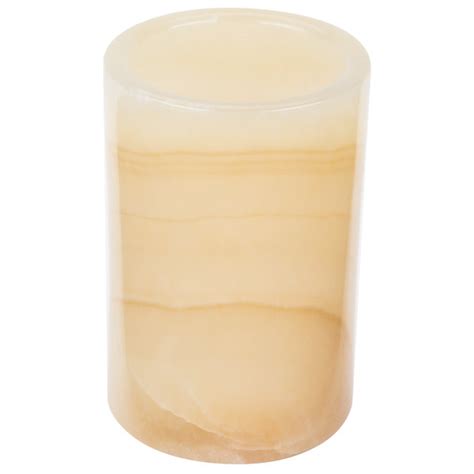 Sterno Alabaster Round Liquid Candle Holder