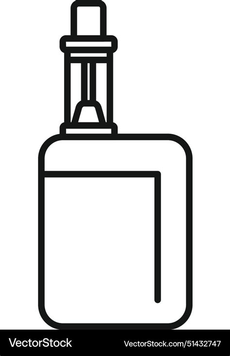 Black And White Dropper Bottle Icon Royalty Free Vector