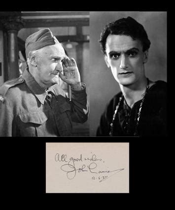 JOHN LAURIE autograph signed Film & Television memorabilia