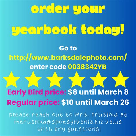 Order Your Yearbook Today Salem Elementary