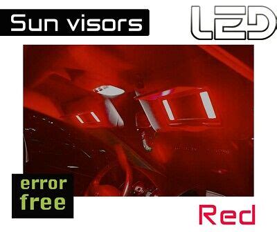 Pour Opel SIGNUM 4 Ampoules LED ROUGE éclairage Miroirs courtoisie Pare