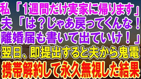 【感動★総集編】絶対に信じられない！夫に放った言葉が引き起こした驚愕の結末、携帯解約しての永久無視がもたらす衝撃の日々【修羅場】 Youtube