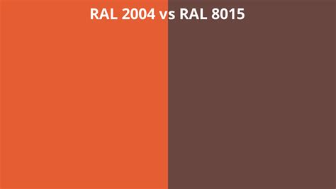 Ral 2004 Vs 8015 Ral Colour Chart Uk