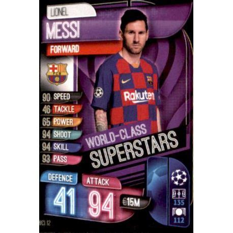 Venta Cromo Online Lionel Messi World Class Superstars Barcelona Match