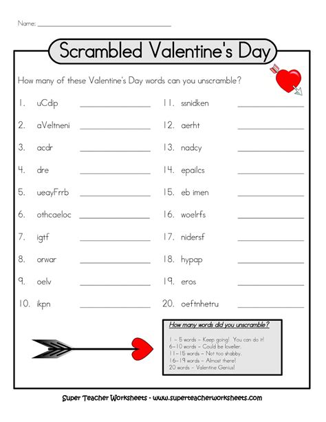 Valentines Printable Activities