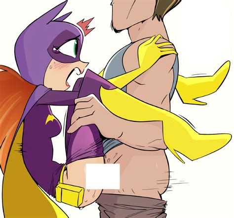 Rule 34 1boy 1girls Barbara Gordon Batgirl Blush Censored Dc Dc Comics Dc Super Hero Girls