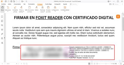 ᐉ Cómo firmar un PDF con Certificado Digital en Foxit Reader