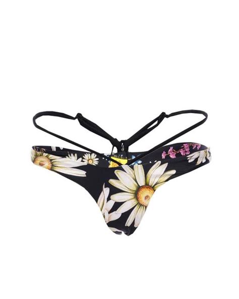 Agua Bendita Synthetic Egle Moss String Detailed Bikini Bottoms In