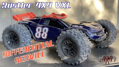 Traxxas Rustler 4x4 Vxl Differential Service Youtube