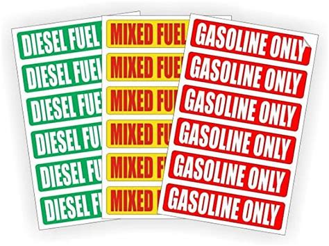 6 Pack Diesel Fuel Only Mixed Fuel Only Gasoline Only Automotive