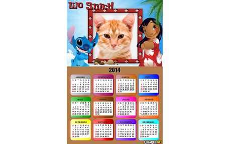 Moldura Calendario Lilo Stitch