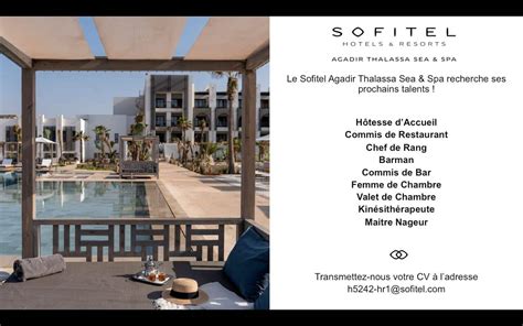 Sofitel Agadir Royal Bay Resort Recrute Plusieurs Profils Postes