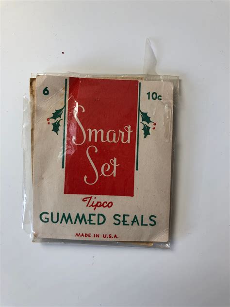 Vintage Christmas Ephemera Set Stickers and Seals From the 1950s - Etsy