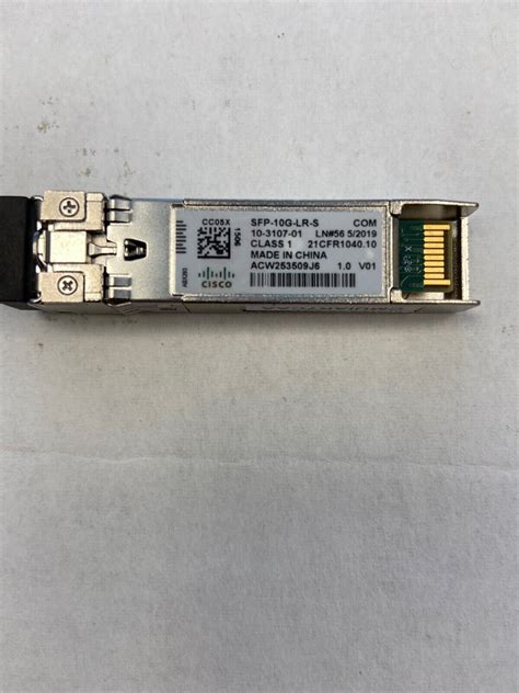 Cisco Sfp 10g Lr S 10gbase Lr Sfpmodules 10 3107 01 Ebay